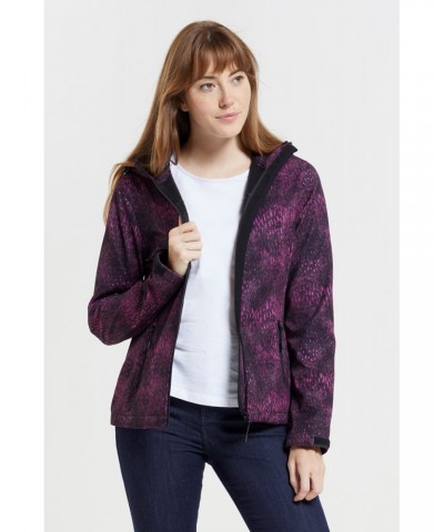 Exodus Womens Printed Water Resistant Softshell Distorted Ink $39.19 Jackets