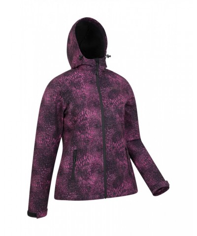 Exodus Womens Printed Water Resistant Softshell Distorted Ink $39.19 Jackets