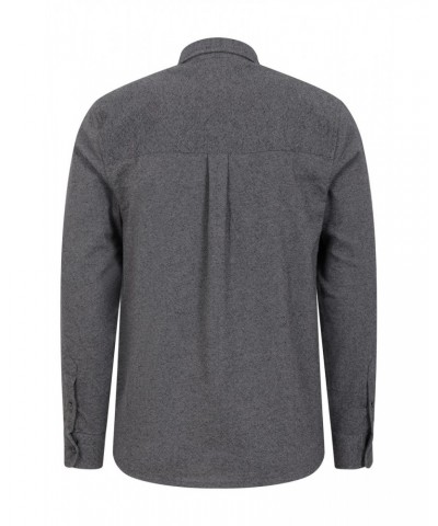 Bamford Mens Cotton Melange Shirt Grey $16.28 Tops