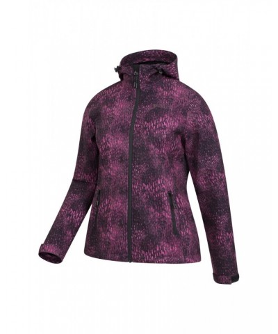 Exodus Womens Printed Water Resistant Softshell Distorted Ink $39.19 Jackets