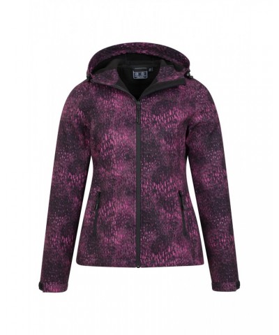 Exodus Womens Printed Water Resistant Softshell Distorted Ink $39.19 Jackets