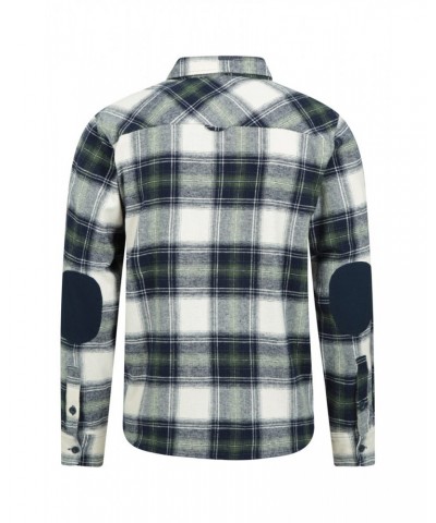 Lumberjack Flannel Long Sleeve Mens Shirt Cream $14.50 Tops