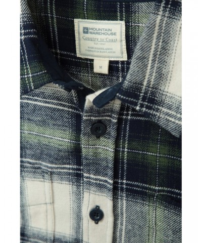 Lumberjack Flannel Long Sleeve Mens Shirt Cream $14.50 Tops