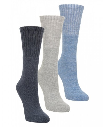 Outdoor Womens Mid-Calf Hiking Socks 3-Pack Indigo $11.39 Accessories