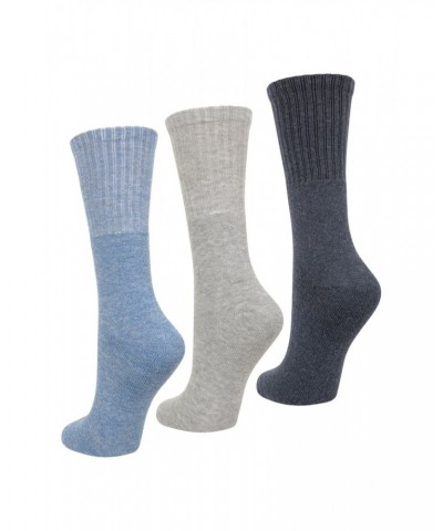 Outdoor Womens Mid-Calf Hiking Socks 3-Pack Indigo $11.39 Accessories