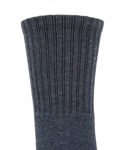 Outdoor Womens Mid-Calf Hiking Socks 3-Pack Indigo $11.39 Accessories