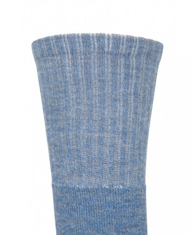 Outdoor Womens Mid-Calf Hiking Socks 3-Pack Indigo $11.39 Accessories