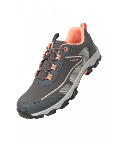 Softshell Kids Hiking Shoes Grey $15.40 Footwear