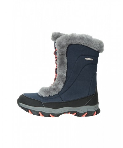 Ohio Womens Snow Boots Navy $35.99 Footwear