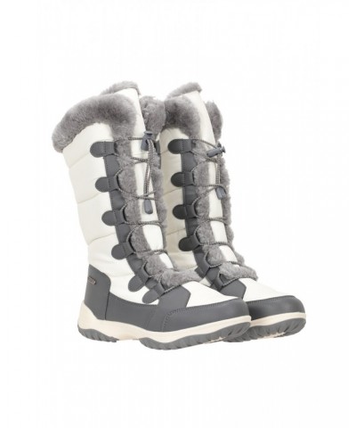 Snowflake Extreme Womens Adaptive Long Snow Boots White $30.10 Footwear