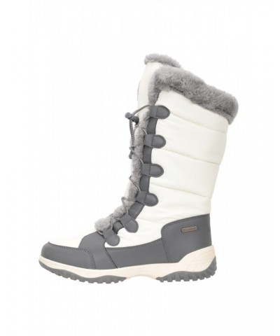 Snowflake Extreme Womens Adaptive Long Snow Boots White $30.10 Footwear