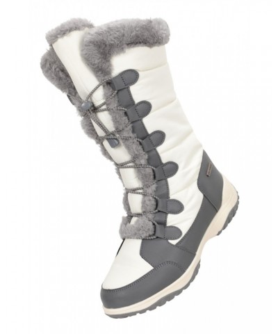 Snowflake Extreme Womens Adaptive Long Snow Boots White $30.10 Footwear