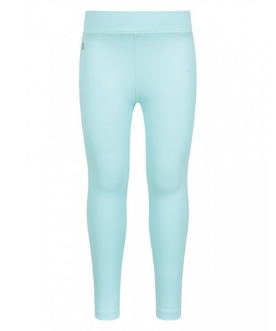 Flick Flack Soft Touch Kids Leggings Teal $16.19 Active