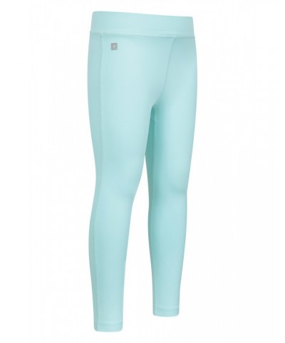 Flick Flack Soft Touch Kids Leggings Teal $16.19 Active