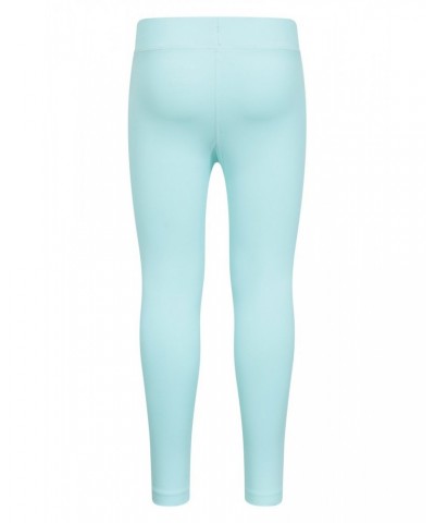 Flick Flack Soft Touch Kids Leggings Teal $16.19 Active