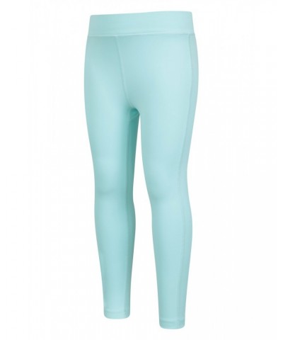 Flick Flack Soft Touch Kids Leggings Teal $16.19 Active