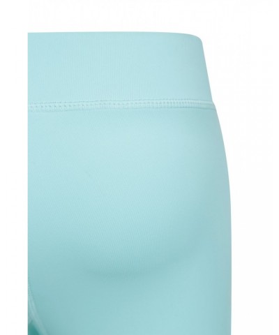 Flick Flack Soft Touch Kids Leggings Teal $16.19 Active