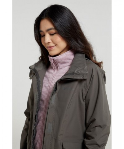 Thunderstorm II Womens 3 in 1 Waterproof Jacket Dark Khaki $31.50 Jackets