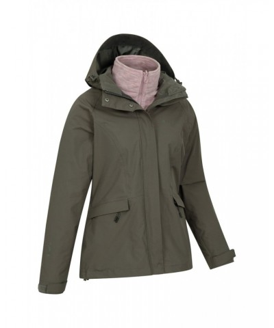 Thunderstorm II Womens 3 in 1 Waterproof Jacket Dark Khaki $31.50 Jackets