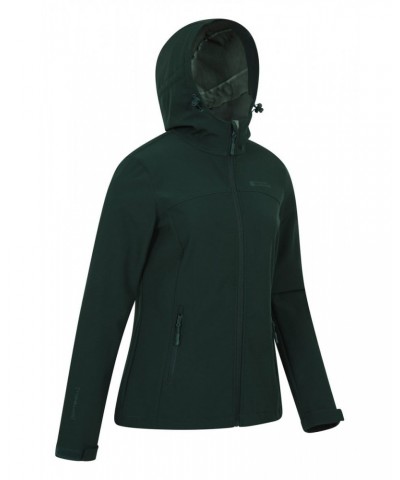 Exodus Womens Water Resistant Softshell Jacket Dark Green $38.49 Jackets