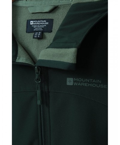 Exodus Womens Water Resistant Softshell Jacket Dark Green $38.49 Jackets