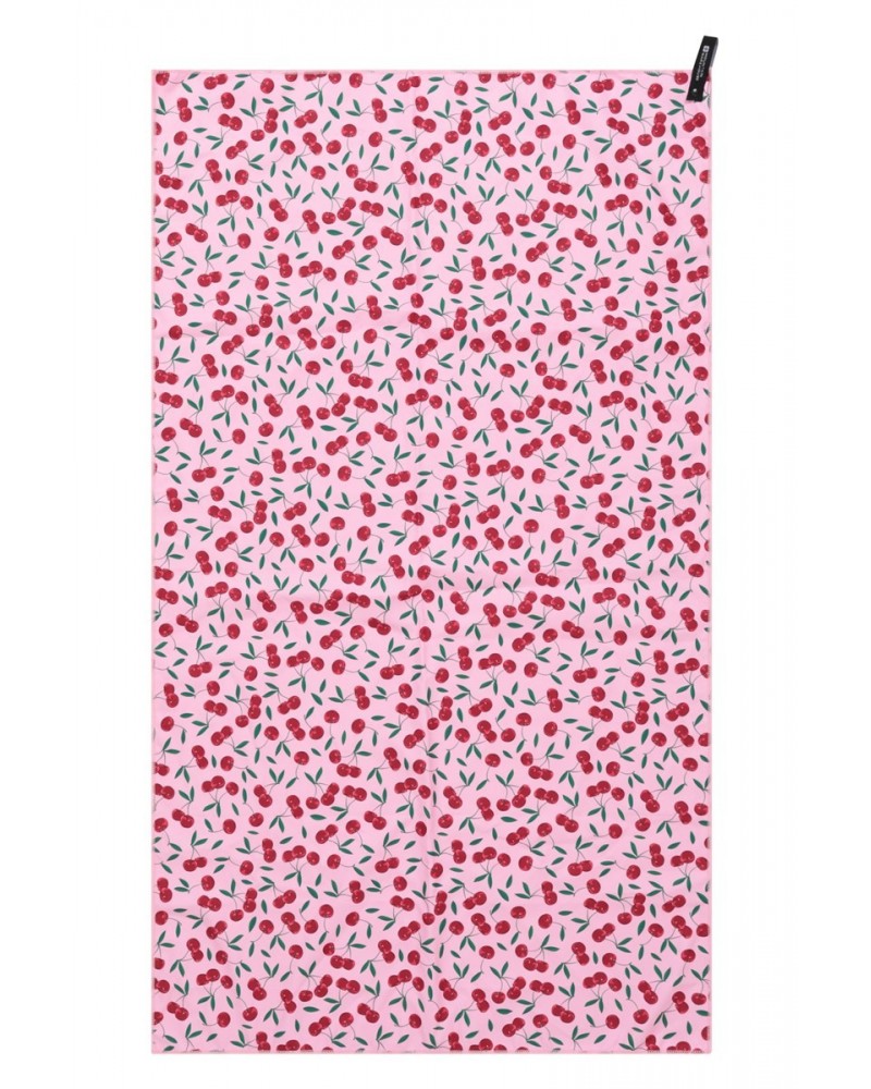 Printed Microfibre Towel - Giant - 150 x 85cm Red $12.99 Travel Accessories