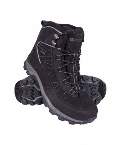 Boulder Mens Winter Trekker Boots Black $28.80 Footwear