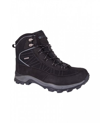 Boulder Mens Winter Trekker Boots Black $28.80 Footwear