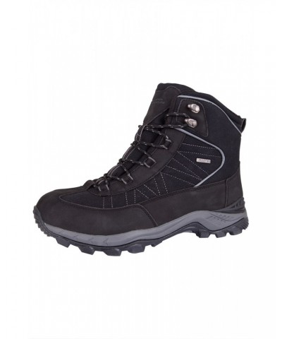 Boulder Mens Winter Trekker Boots Black $28.80 Footwear