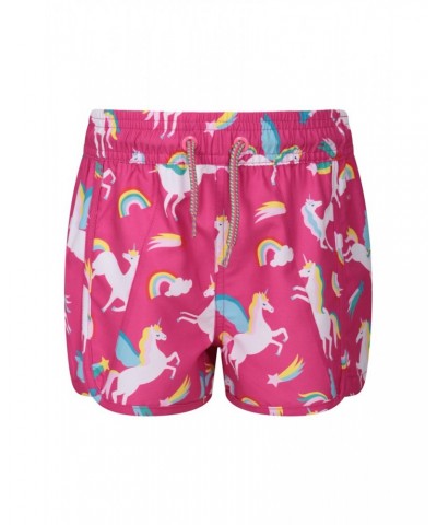 Patterned Kids Boardshorts Pink $11.01 Pants