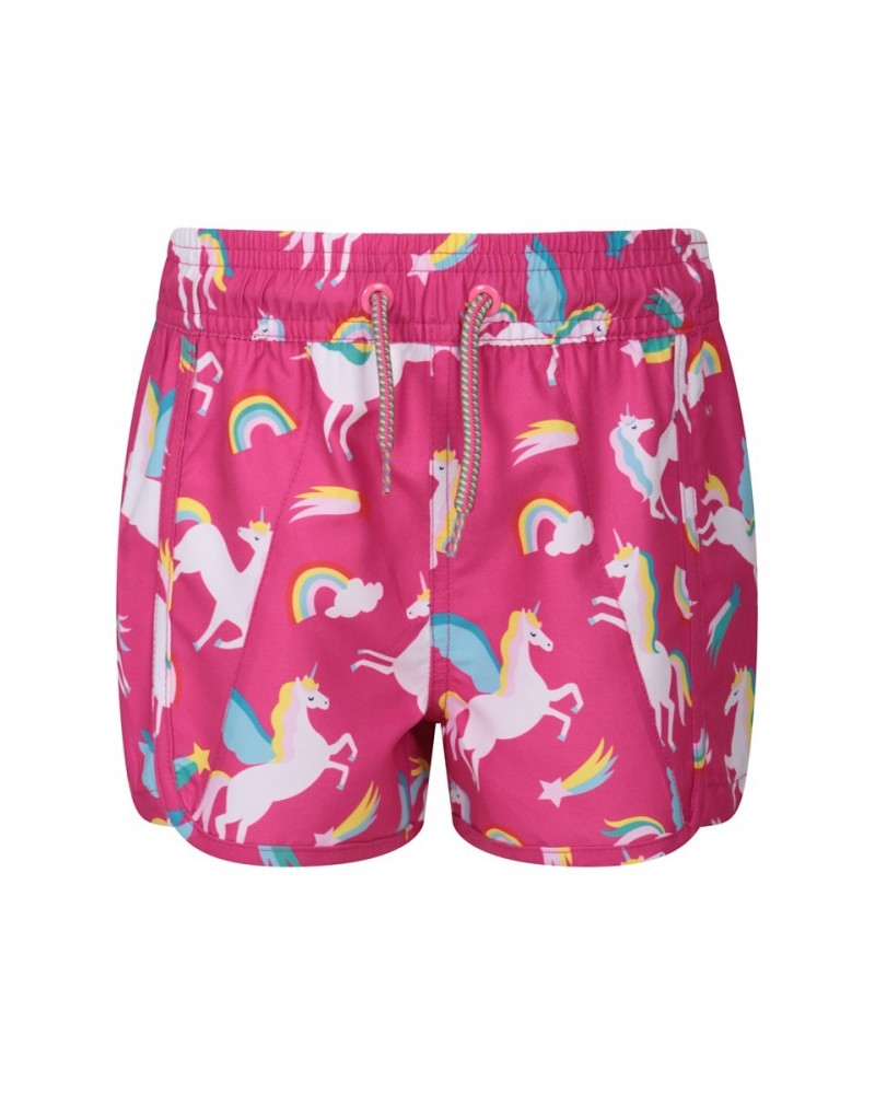 Patterned Kids Boardshorts Pink $11.01 Pants