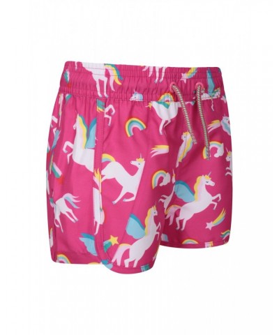 Patterned Kids Boardshorts Pink $11.01 Pants