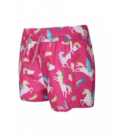 Patterned Kids Boardshorts Pink $11.01 Pants