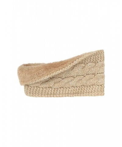 Wide Speckle Knitted Headband Beige $11.01 Travel Accessories