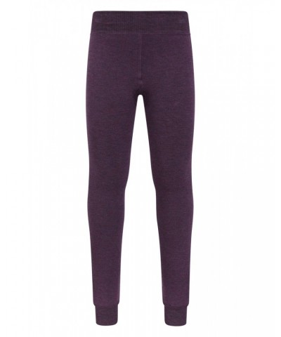 Kids Fluffy Fleece Lined Leggings Purple $11.39 Pants