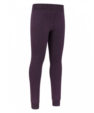 Kids Fluffy Fleece Lined Leggings Purple $11.39 Pants