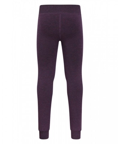 Kids Fluffy Fleece Lined Leggings Purple $11.39 Pants