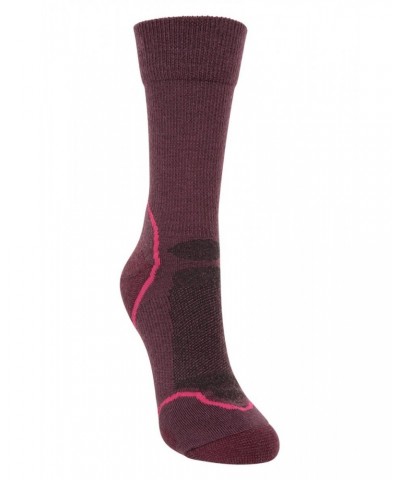 Merino Hiker Womens Quarter Length Socks Purple $11.59 Accessories