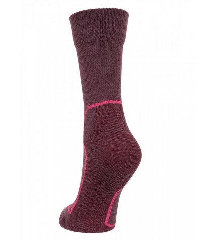 Merino Hiker Womens Quarter Length Socks Purple $11.59 Accessories