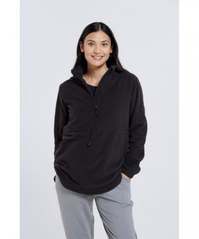 Azurite Maternity Half-Zip Fleece Black $18.14 Fleece