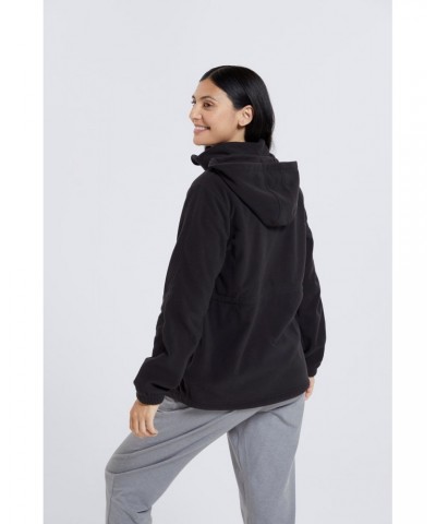 Azurite Maternity Half-Zip Fleece Black $18.14 Fleece