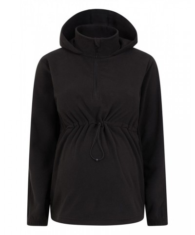 Azurite Maternity Half-Zip Fleece Black $18.14 Fleece