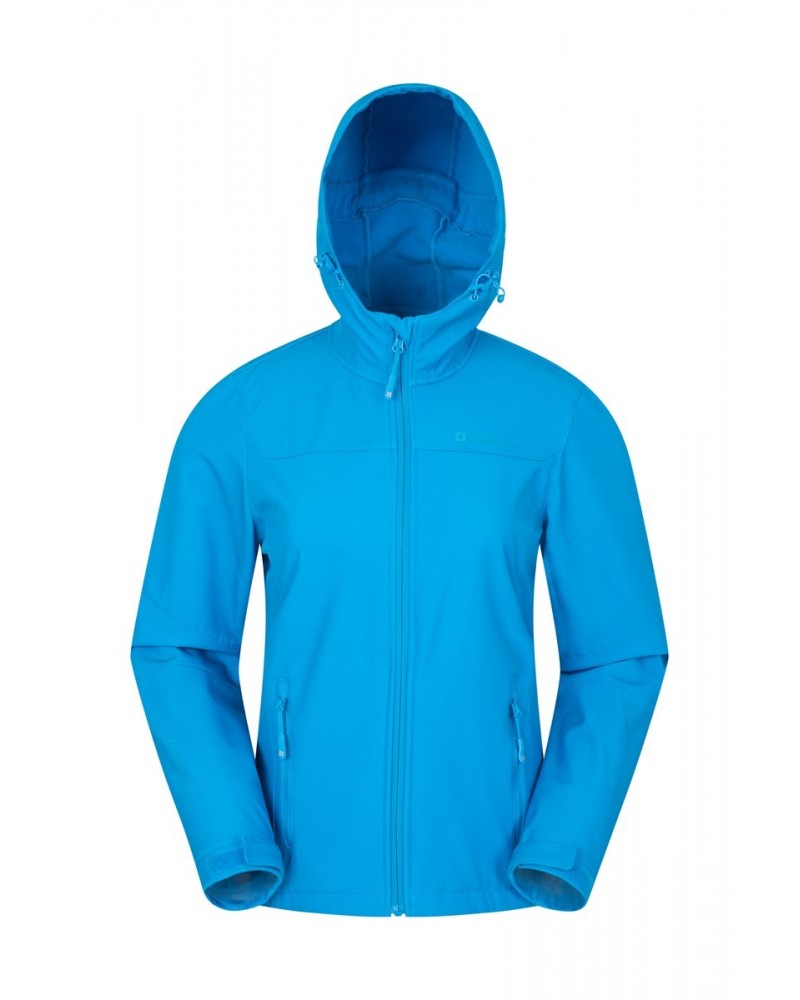 Exodus Womens Water Resistant Softshell Jacket Turquoise $28.70 Jackets