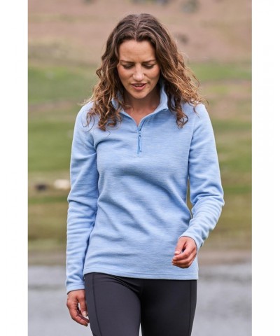 Snowdon Melange Womens Fleece Corn Blue $14.84 Fleece