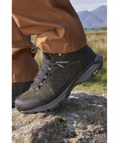 Extreme Rockies Mens Waterproof Hiking Boots Khaki $41.80 Footwear