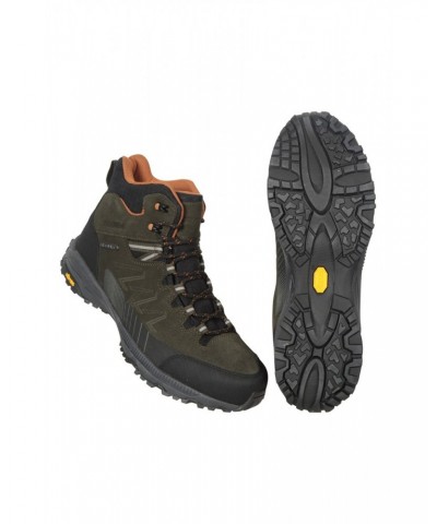 Extreme Rockies Mens Waterproof Hiking Boots Khaki $41.80 Footwear