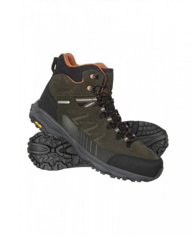 Extreme Rockies Mens Waterproof Hiking Boots Khaki $41.80 Footwear