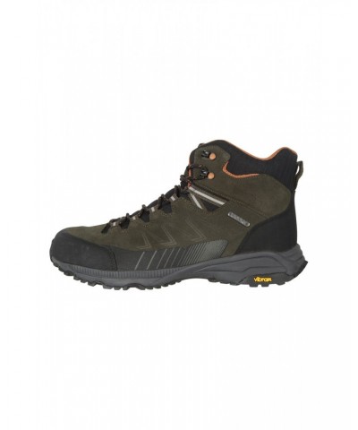 Extreme Rockies Mens Waterproof Hiking Boots Khaki $41.80 Footwear