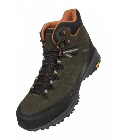 Extreme Rockies Mens Waterproof Hiking Boots Khaki $41.80 Footwear