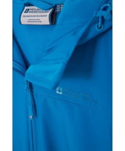 Exodus Womens Water Resistant Softshell Jacket Turquoise $28.70 Jackets